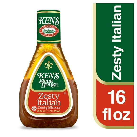 Ken's Steak House Zesty Italian Dressing & Marinade 16 fl oz (Pack of 4)