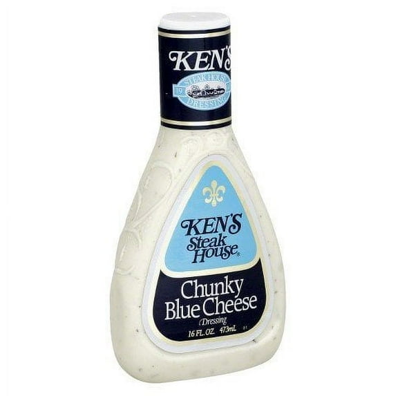 Ken's Steakhouse Chunky Blue Cheese Dressing, 16 oz (Pack of 3)
