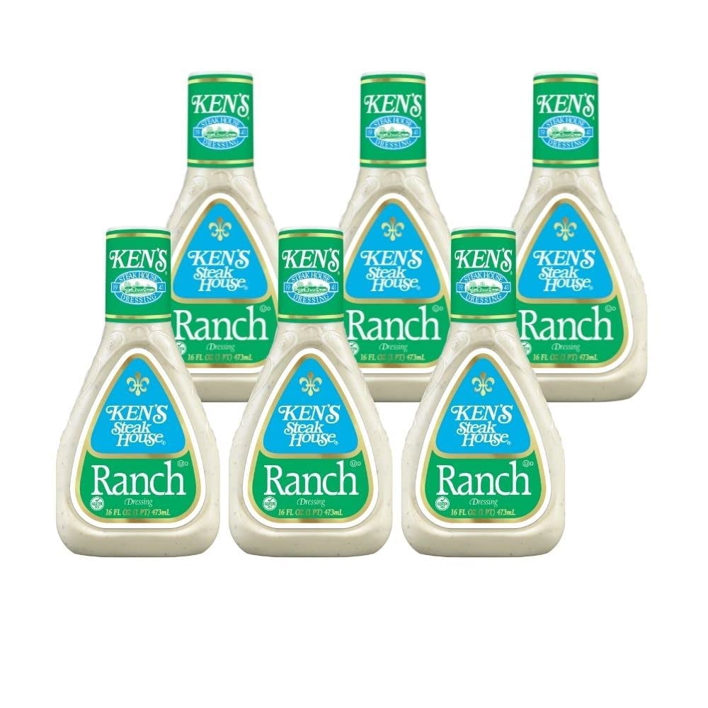 Ken's Red Ranch Ken’s Steakhouse Dressing, Ranch Dressing, Gluten Free, Use as Dressing ...