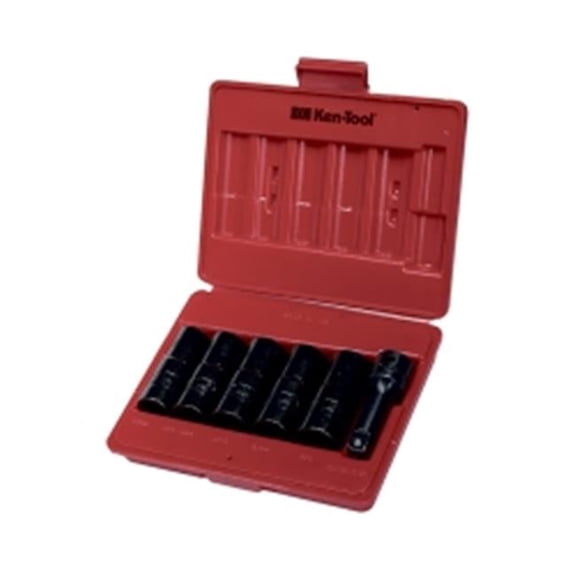 Ken-tool 6 Piece Double-Duty Flip Socket Set