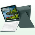 thumbnail image 1 of Kenke iPad (A16) 11th Generation 11 inch 2025 Keyboard Case,for iPad 10th Generation 10.9 inch 2022 with Pencil Holder,Soft TPU Back Stand Cover, Bluetooth Detachable Wireless Keyboard, Dark Green, 1 of 9