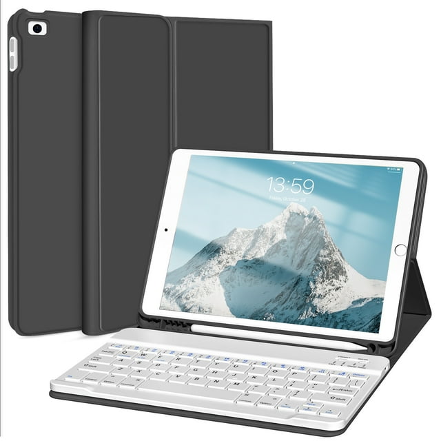 KenKe Keyboard Case for iPad 6th/5th Gen, iPad Air 1/2, Detachable