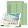 thumbnail image 1 of KenKe iPad 9.7 Inch 6th / 5th Generation Case with Pencil Holder, Slim Lightweight Soft TPU Back Smart Cover, Auto Sleep/Wake, for iPad 6th Gen 2018/ 5th Gen 2017 Case, Green, 1 of 8