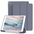 thumbnail image 1 of KenKe iPad 9.7 Inch 6th / 5th Generation Case with Pencil Holder, Slim Lightweight Soft TPU Back Smart Cover, Auto Sleep/Wake, for iPad 6th Gen 2018/ 5th Gen 2017 Case, Purple, 1 of 8
