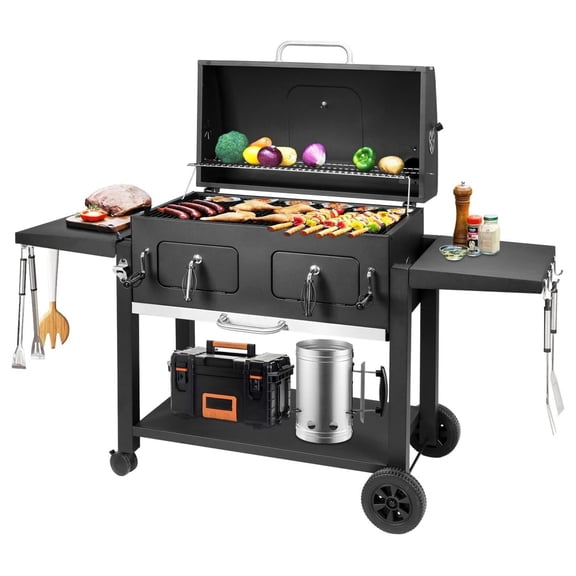 Kenadne Charcoal Grill Outdoor BBQ Grill, Extra Large Cooking Area