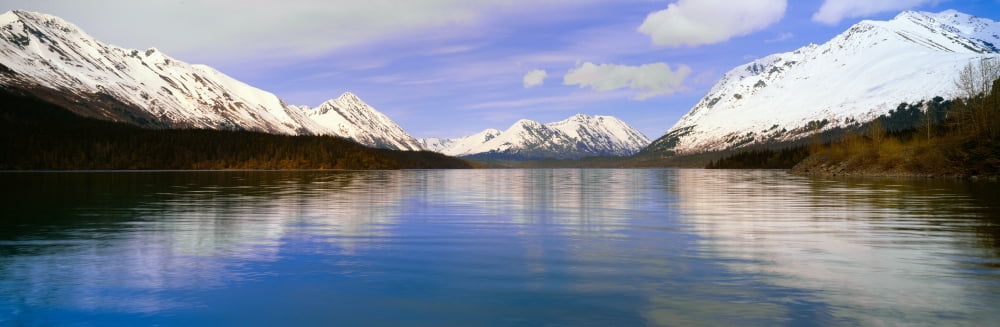 Kenai Lake Kenai Peninsula Alaska Canvas Art - Panoramic Images (27 x 9)