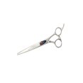 thumbnail image 1 of Kenchii Five Star Offset Handle Dog Grooming Shears 7" Straight - KEFSO7, 1 of 2