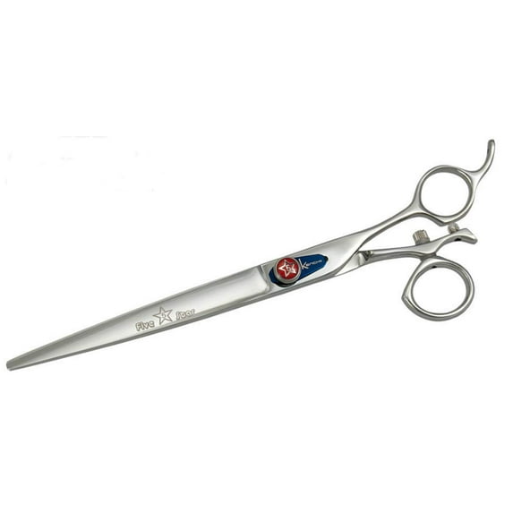 Kenchii Five Star Swivel Professional Grooming Shears/Scissors (8 Inch Straight)