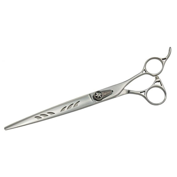 Kenchii Grooming Spider Shears Right Hand 8" Straight KESP8 w/ 6PK Finger Inserts