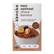 Kencko Choco Banana Organic Easy Instant Oatmeal, 1.52 oz, 6 Pack