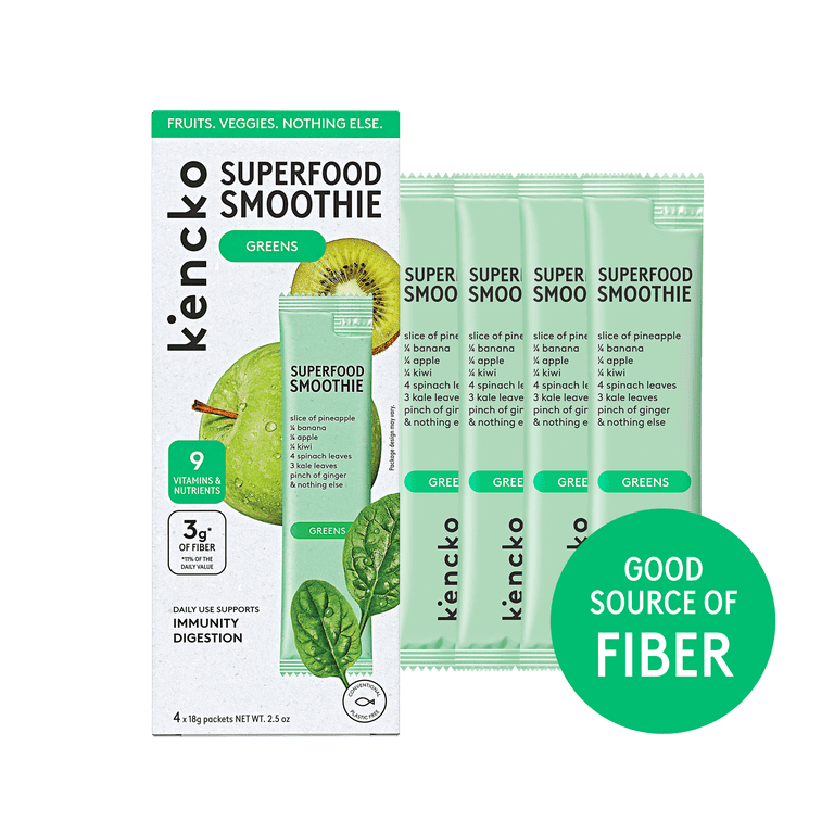 Kencko Greens Instant Superfood Fruit & Veggie Smoothies, .63 oz
