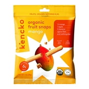 Kencko Mango Organic Fruit Snaps, Freeze Dried Fruit Snacks, 1 oz