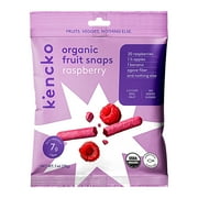 Kencko Raspberry Organic Fruit Snaps, Freeze Dried Fruit Snacks, 1 oz