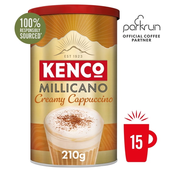 Kenco Millicano Cappuccino Tin 210g, Imported from Britain