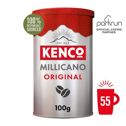 Kenco Millicano Original Wholebean Instant Coffee 100g, British Import (Pack of 2)