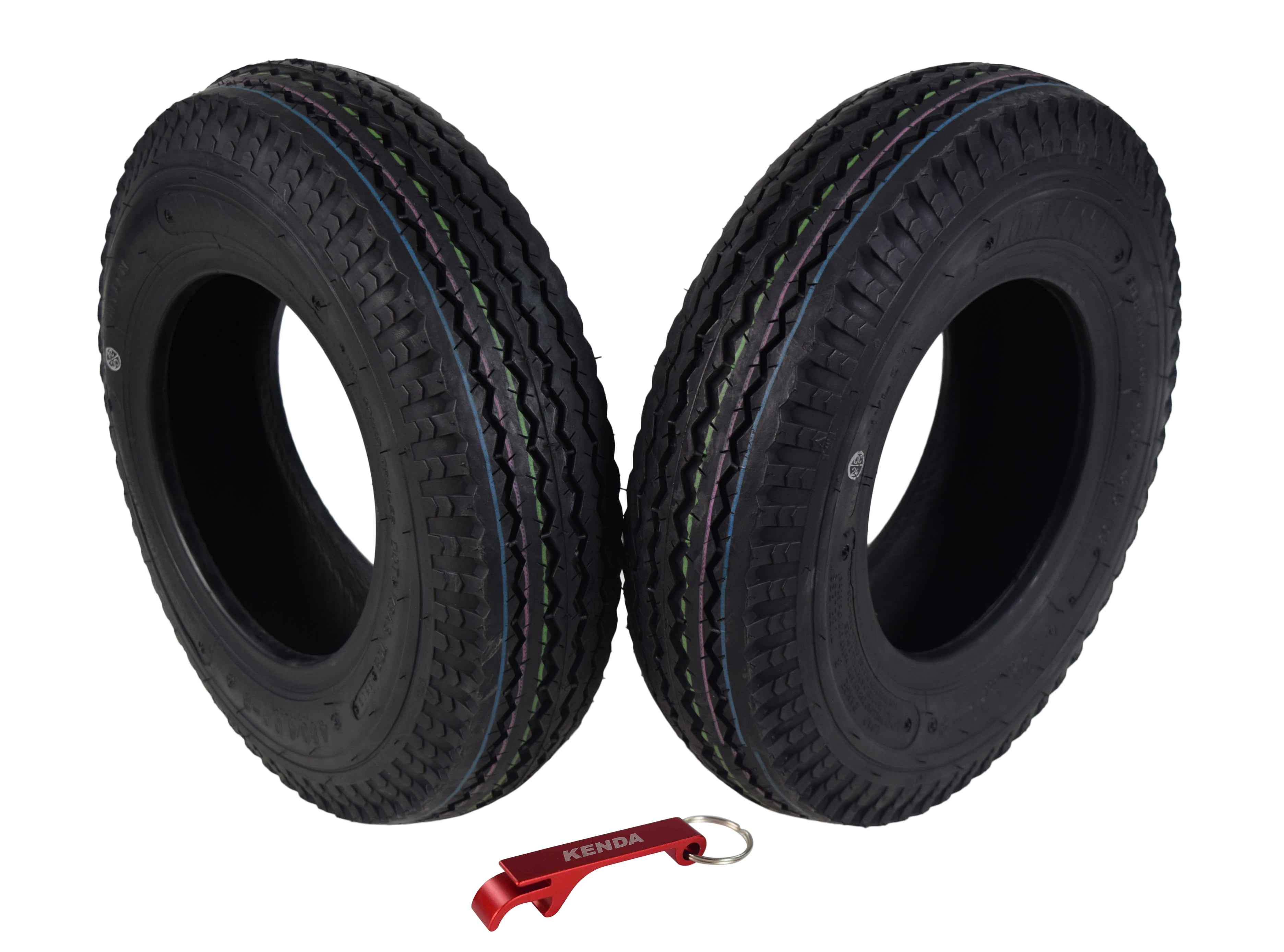 Kenda Load Star Utility Trailer Tires 4.80/4.00-8, 4 Ply Kenda Load Star Utility Trailer Tires 4.80/4.00-8, 4 Ply