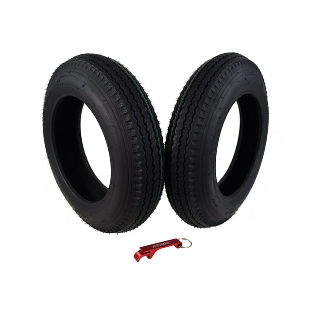 Kenda 279B1089 Load Star 4 Ply Tubeless Trailer Tires 2 Pack, Size 4.80