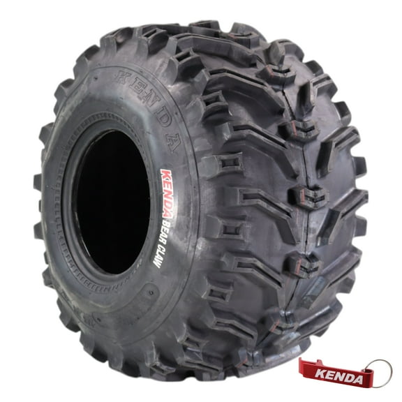 Kenda Bear Claw 25x12.5-9 Rear Off-Road Tire for All-Terrain (ATV), Utility Task (UTV), & Side-by Side (SXS) Vehicles 25/12.5-9 w/ Keychain