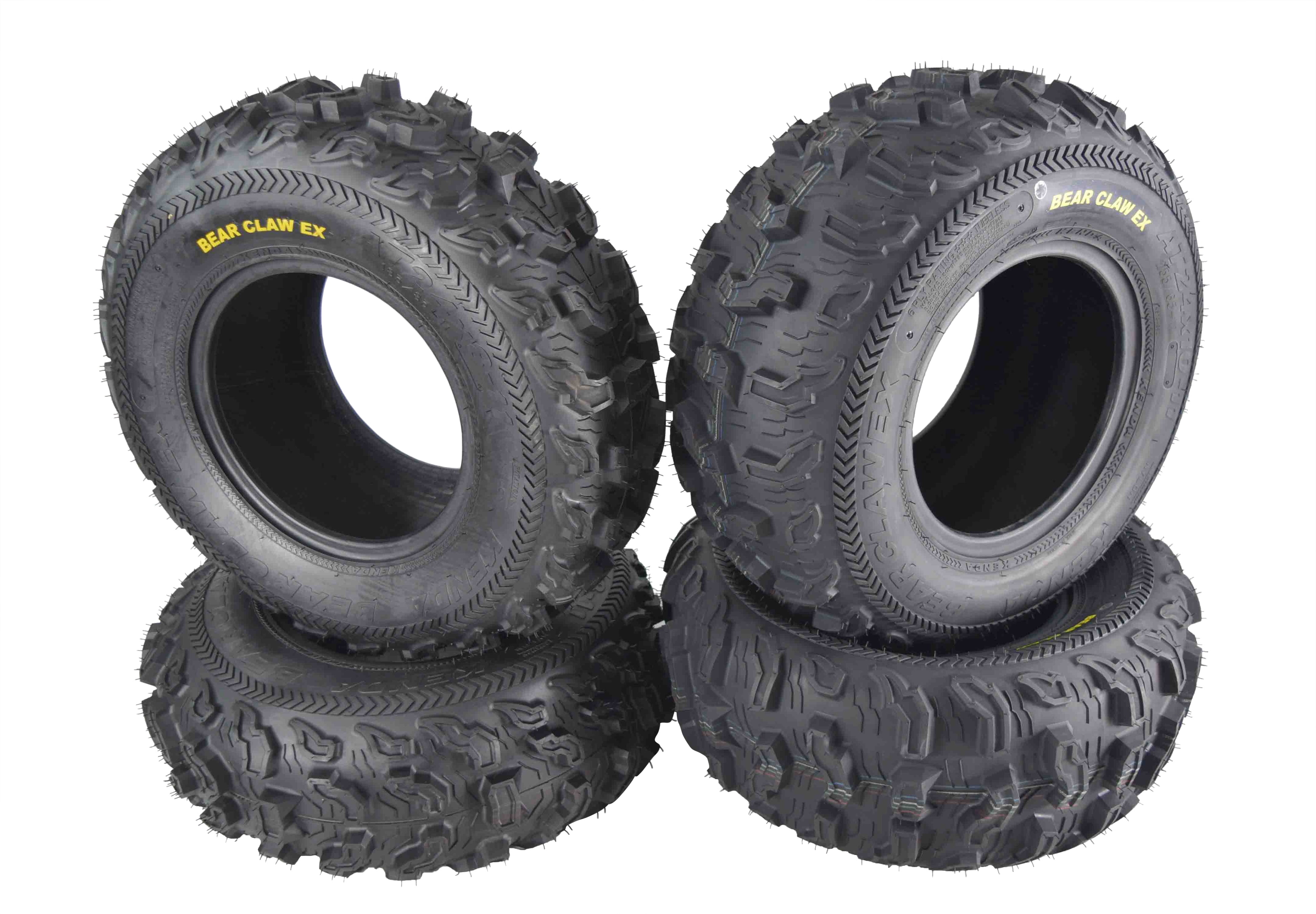 Kenda Bear Claw EX K573 24x811 Front 24x1011 Rear 6 PLY ATV/UTV Utility Tires (4 Pack