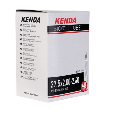 Kenda Butyl Tube, 27.5 (650b) x 2.0-2.4" PV/48mm - Each