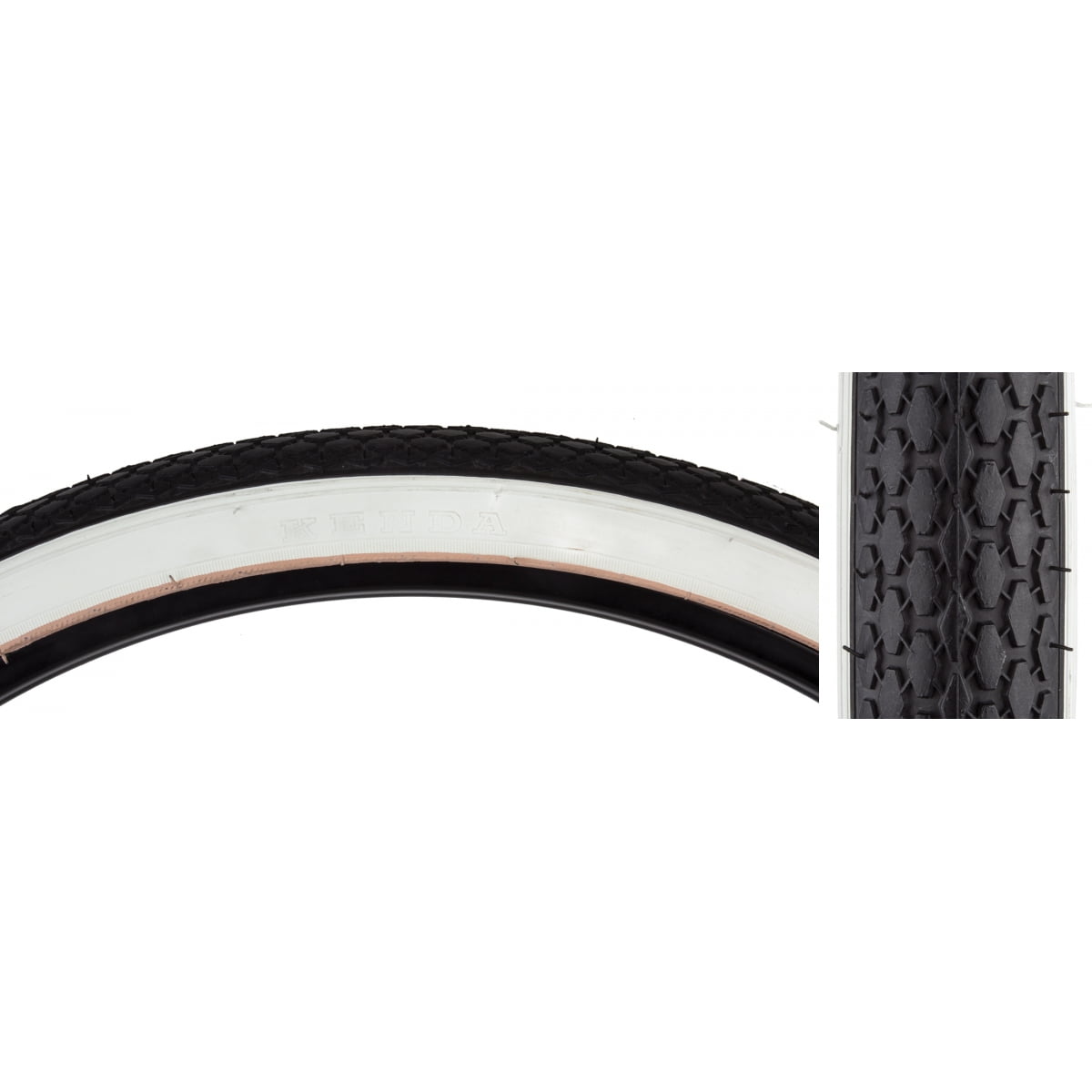Set 4 Pneumatici Duro S7 16x1 3/4 Con Camere D'aria, Whitewall, Per Bici Vintage Schwinn