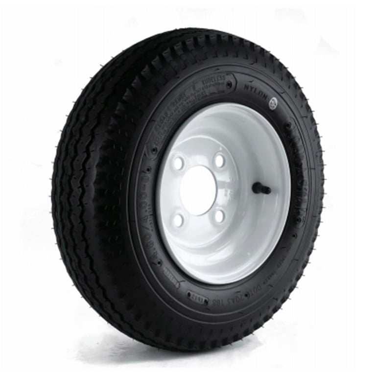 Kenda Loadstar 480/400-8 LRB Trailer Tire, 4-Hole Spoke Wheel