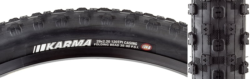 KENDA Karma Elite L3R 29x2.20 Bicycle Tire - 60 TPI, Folding, Tubeless Ready For XC/Rally