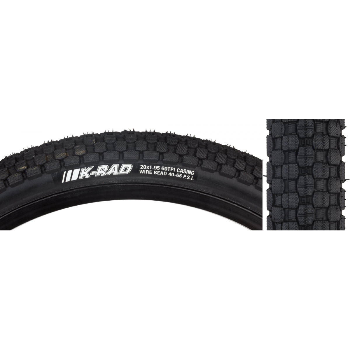 Kenda Tire Krad 20X1.95 Bk/Bsk Wire