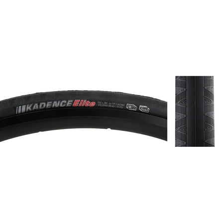 Kenda Tires Kadence Elite Folding Bicycle Tire (Black/Black - 700x25)