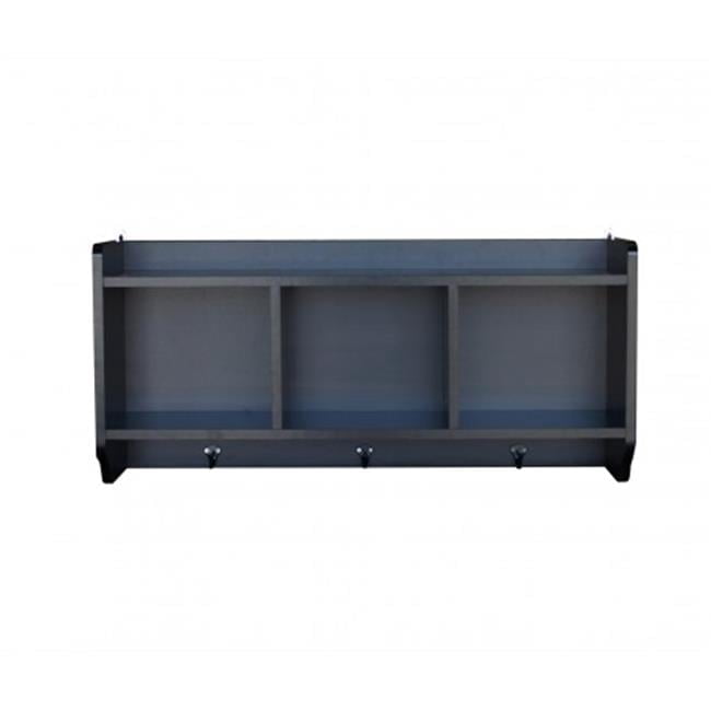 Kendal 3-Cell Wall Mounted Coat Rack - Walmart Business Supplies