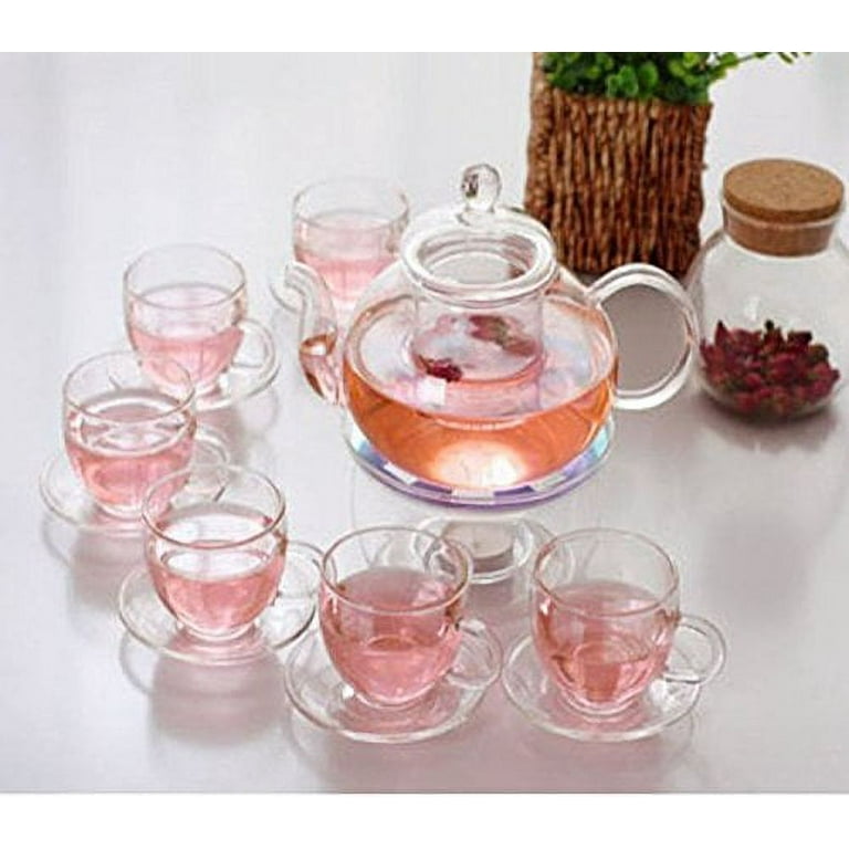 Modern Design Glass Tea Maker Set - 3pc