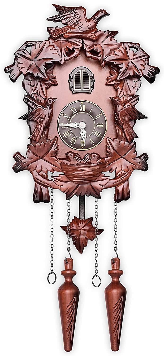 Kendal Handcrafted Wood Cuckoo Clock MX313 - Walmart.com