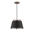 thumbnail image 1 of Kendal Lighting SKY 1-Light Med. Base Pendant with Metal Shade Black/Brass N/A, 1 of 3