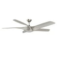 thumbnail image 1 of Kendal Lighting TITUS 60 in. Ceiling Fan with LED Light Kit Satin Nickel, 1 of 3