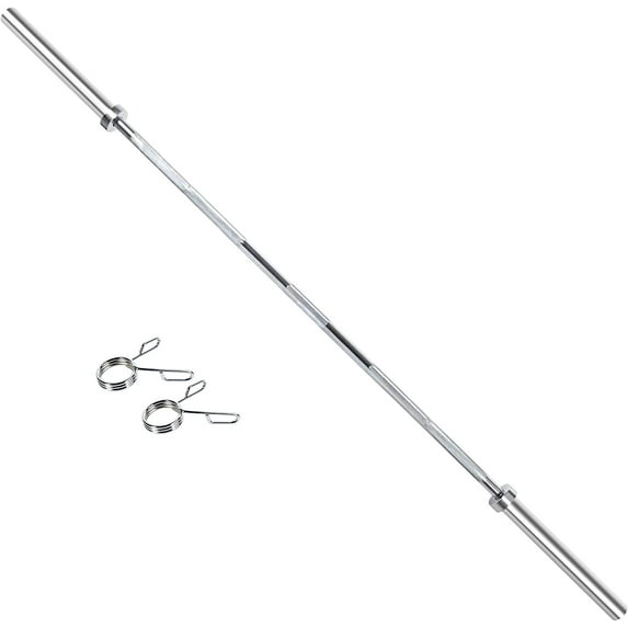Kendal Olympic Weight Bars, Q235 Steel Silver, 6 ft