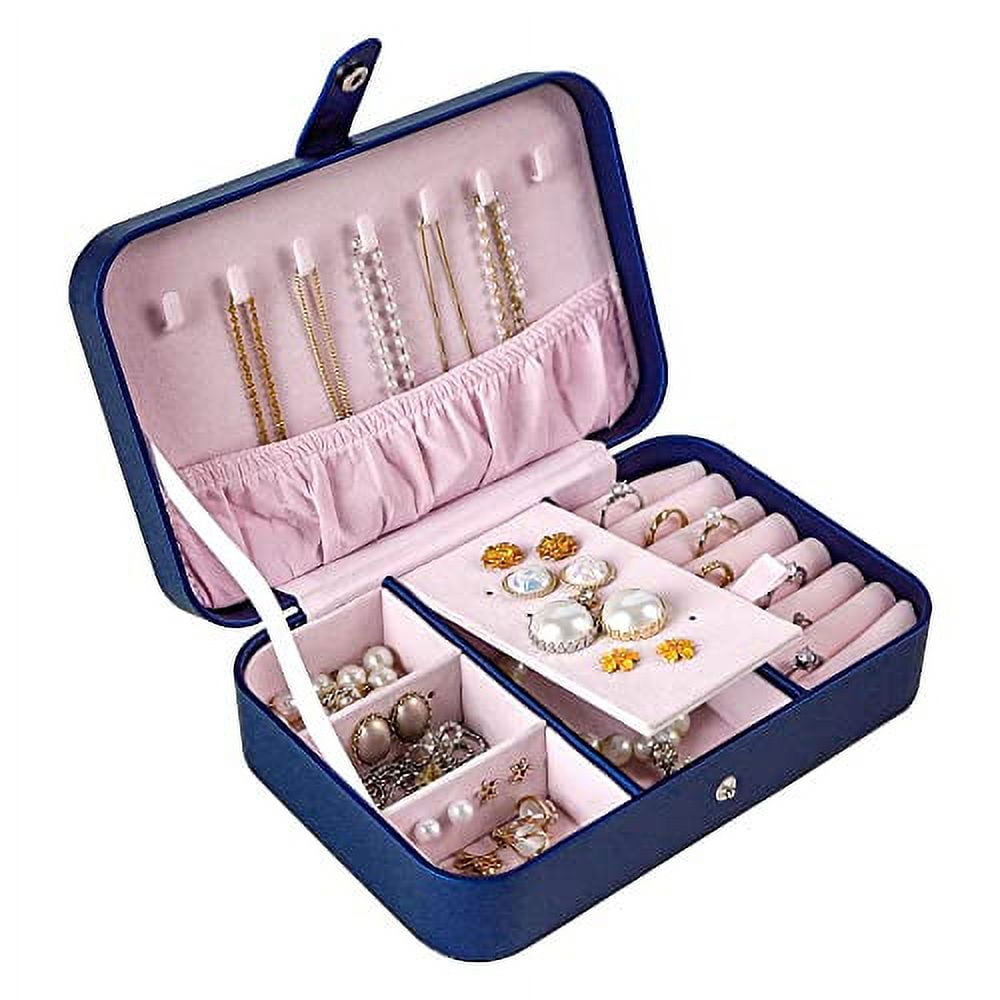 Kendal Travel Jewelry Box, Small Portable Jewelry Organizer Case for