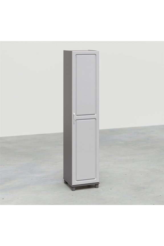 Kendall 16" Utility Storage Cabinet, Graphite Gray/Light Gray