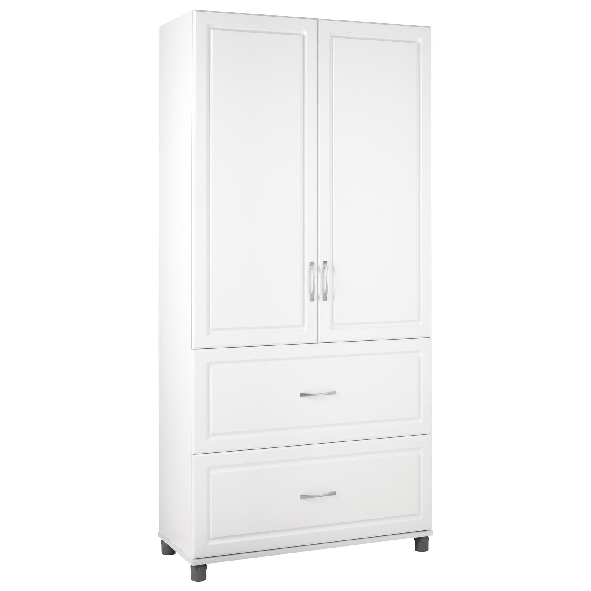 Systembuild Evolution Kendall 36" 2 Door/2 Drawer Garage Storage Cabinet, White