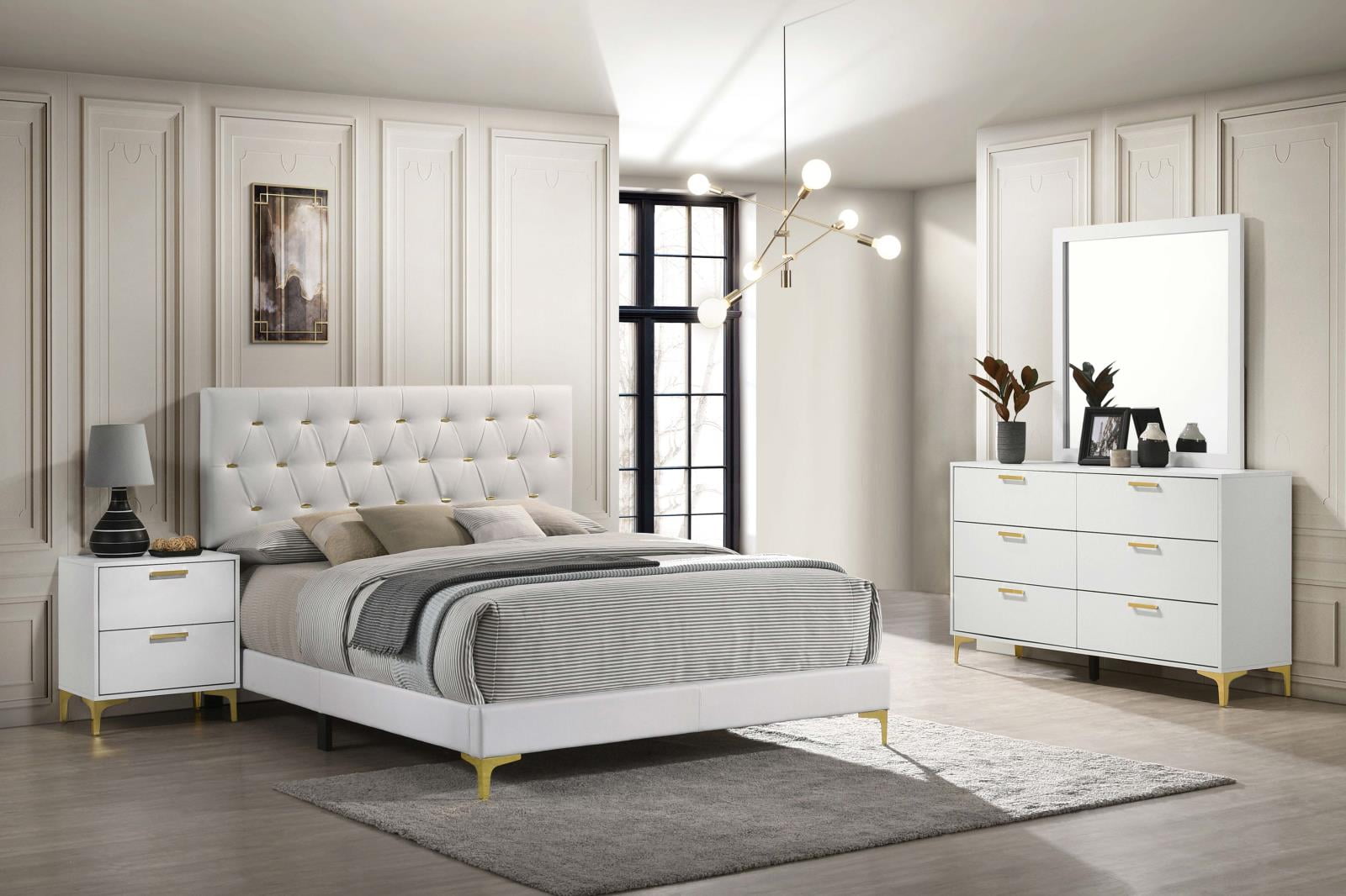 Kendall 4 piece Queen Bedroom Set White