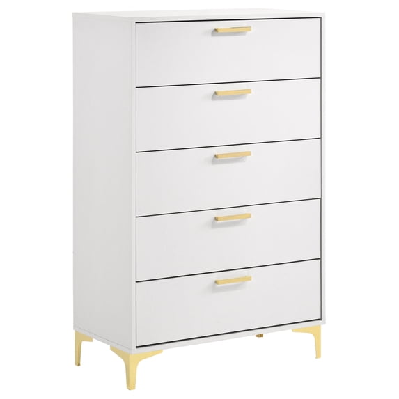 Kendall 5-drawer Bedroom Chest White