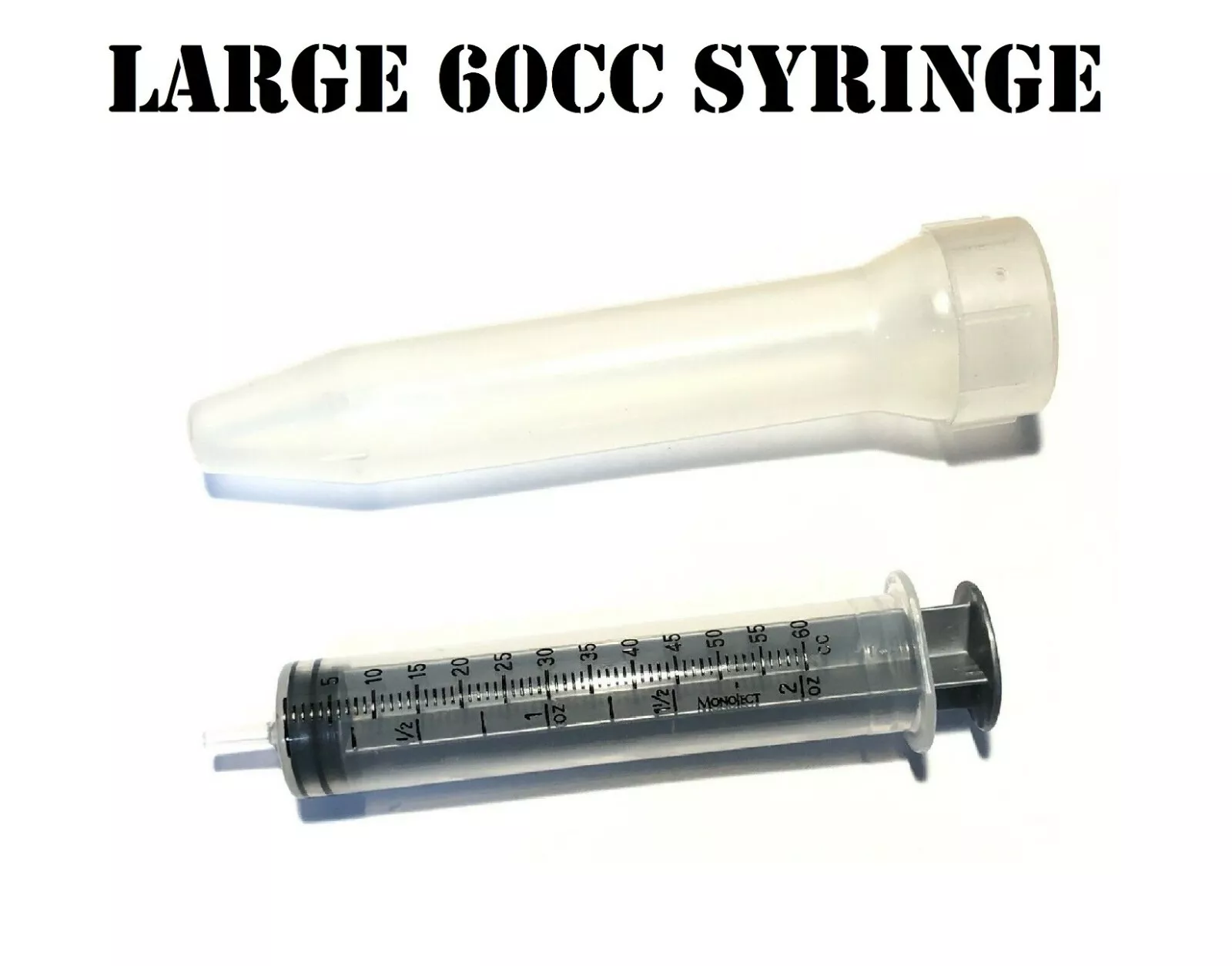 Kendall 60Cc Large Monoject Syringe Regular Tip For Crafts Adhesive Garden Nos