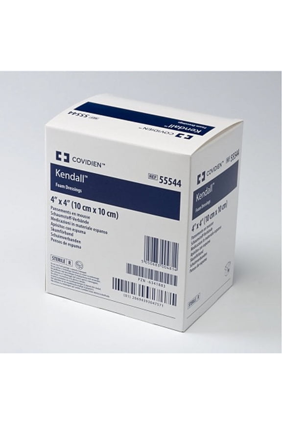 - Border Foam Gentle Adhesion - 3-1/2 X 3-1/2 Inch Square Adhesive with Border Sterile - 10/Carton