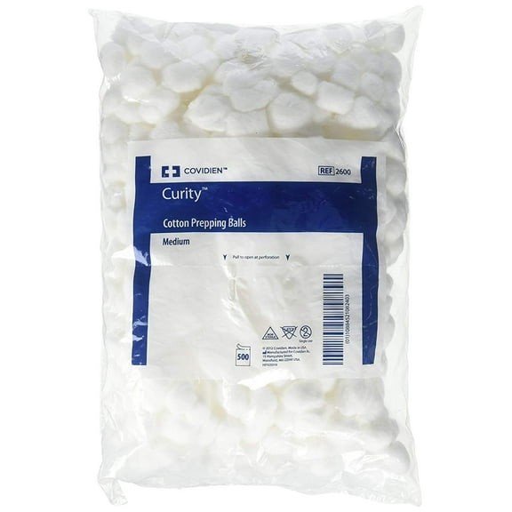 Kendall Cotton Ball 2600 Medium Pack of 500, White
