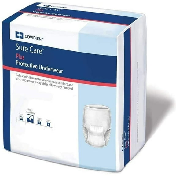 Kendall/Covidien Incontinence Protective Underwear, Medium (34-46), 20 Count