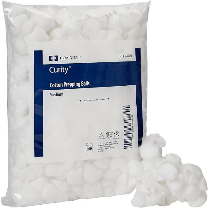 Kendall/Covidien Prepping Cotton Ball, 500 Count