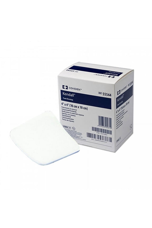 Foam Dressing, 4 x 4 Inch, Sterile, 10 Count