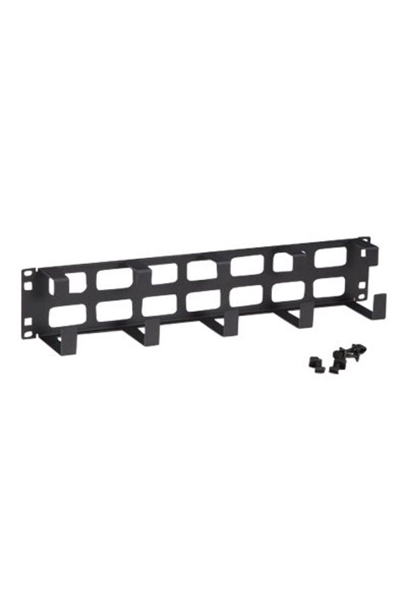Kendall Howard 2U Tool-less 5X D-Ring Cable Manager - Black