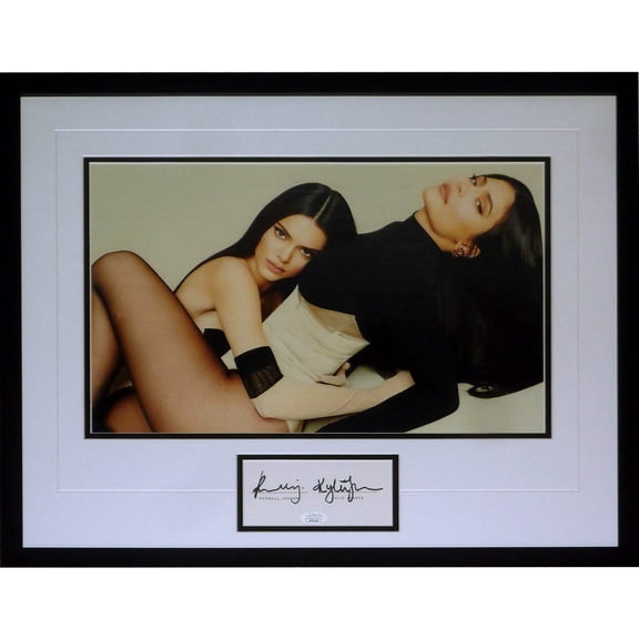 Kendall Jenner And Kylie Jenner Autographed Deluxe Framed 11x17 Photo Frame - JSA