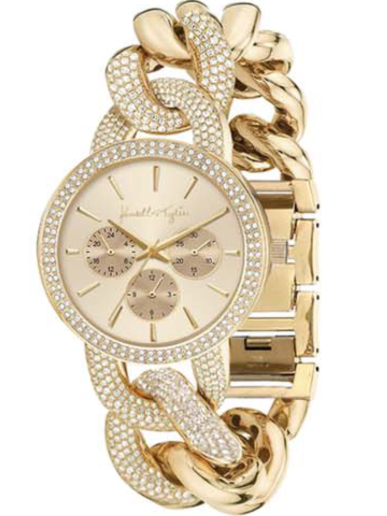 Kendall + Kylie KK Ladies Watch 20mm Width Metal Strap, Gold