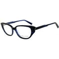 thumbnail image 1 of Kendall + Kylie KKO171 414 Women's Stiped Blue Full Rim Eyeglasses, 1 of 9